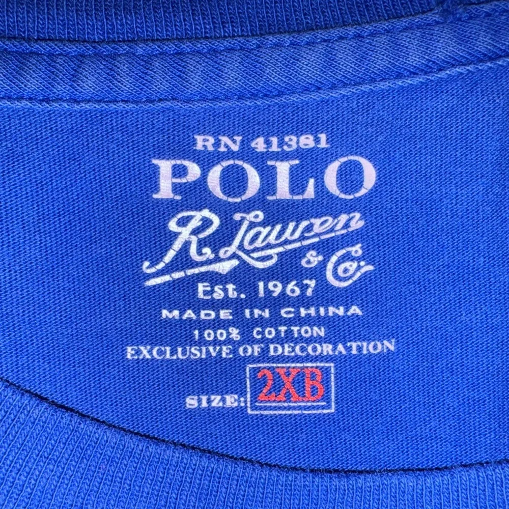 Polo by Ralph Lauren Men's Blue Short Sleeve T-Shirt Size XXL - Picture 12 of 12